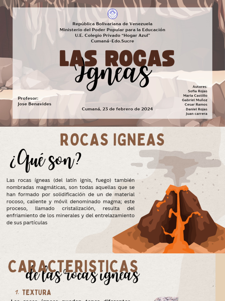 Diapositivas Rocas Ígneas | PDF | Roca ígnea | Magma