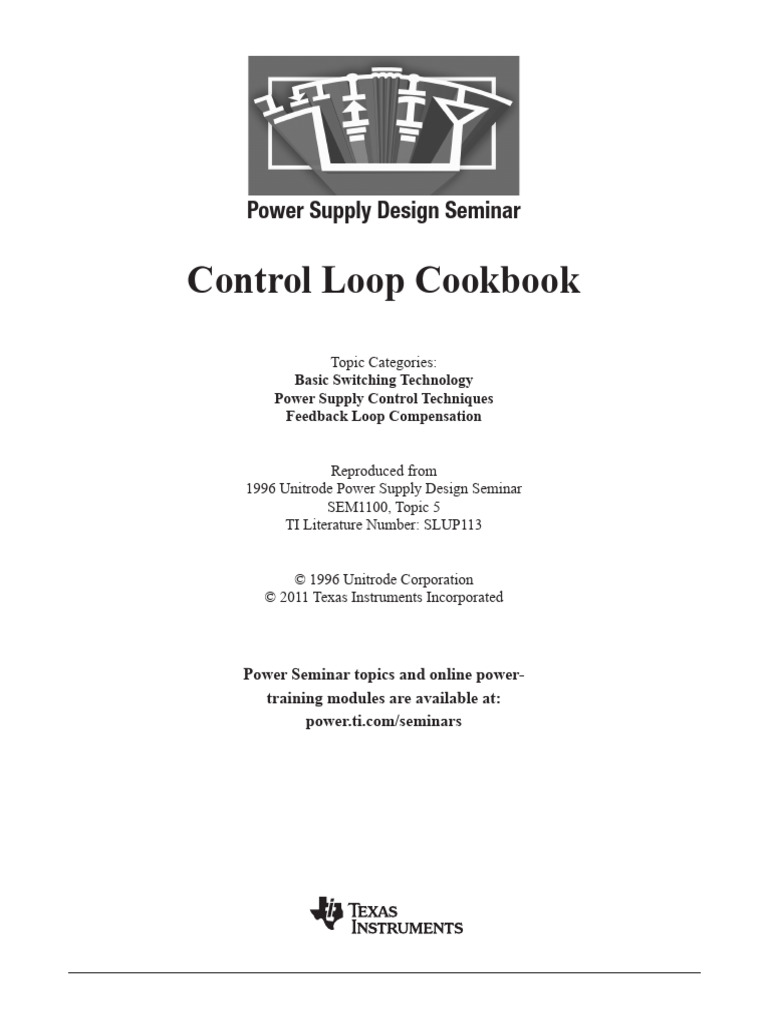 Power Supply Control Loop Design Guide | PDF | Capacitor | Feedback