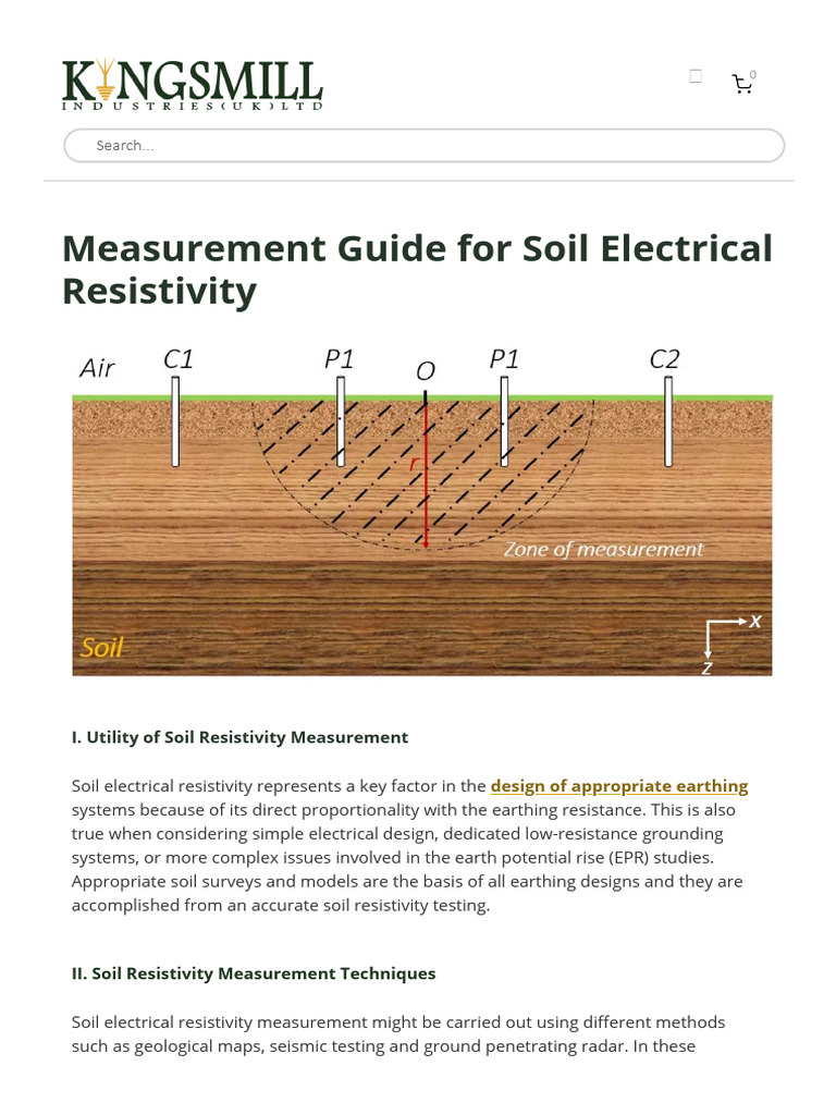 Soil Resistivity Measurement Techniques | PDF | Electrical Resistivity ...