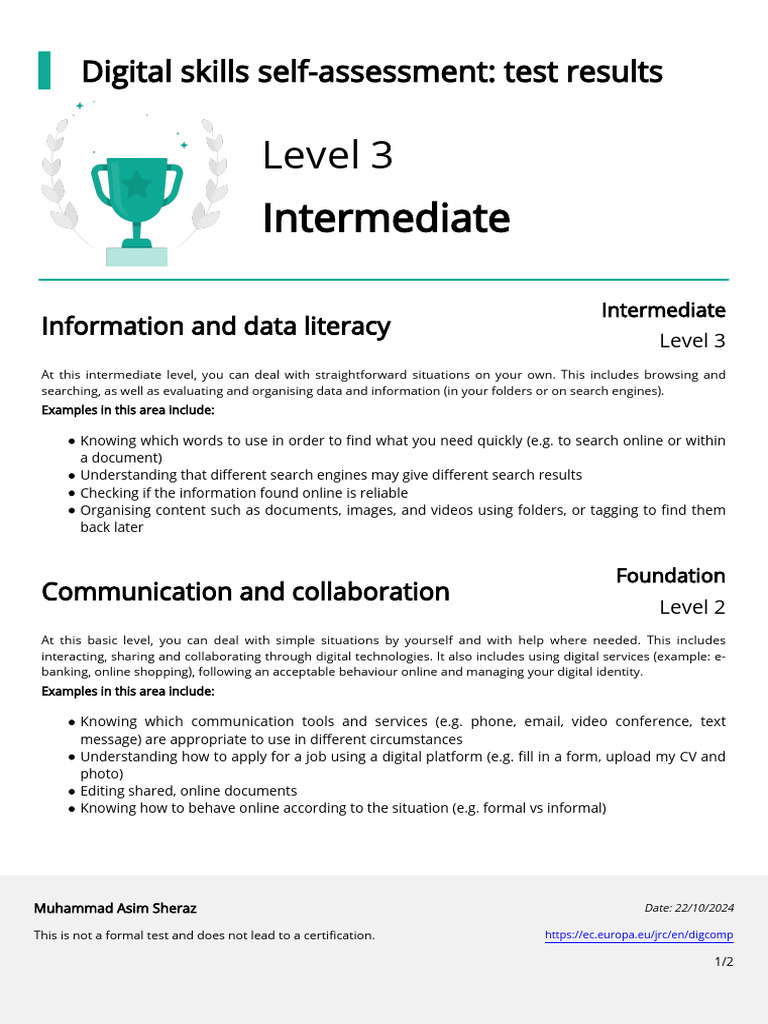 Digital Competences Report | PDF | Educational Technology | Computer ...
