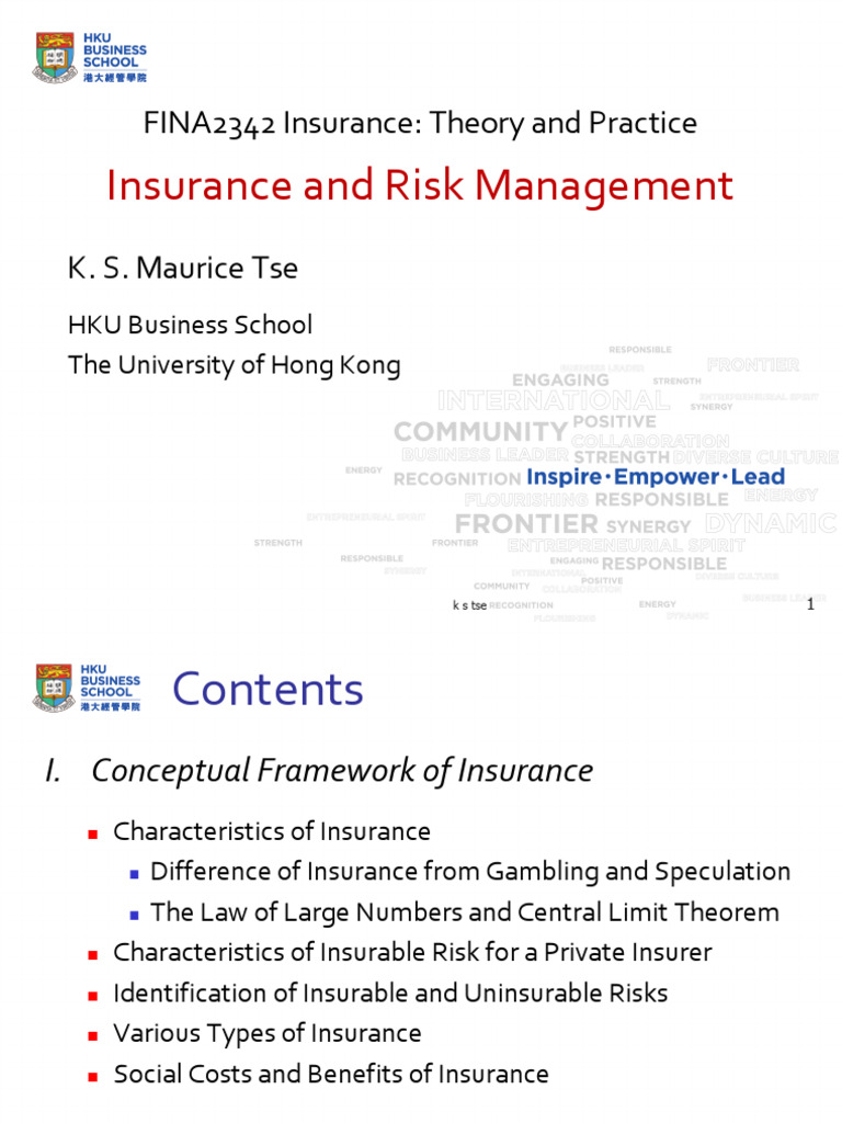 Insurable vs. Uninsurable Risks Explained | PDF | Risk | Insurance