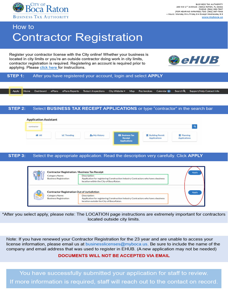 How To Contractor Registration Pdf