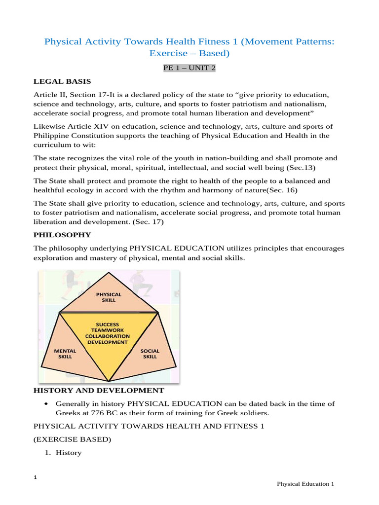 History and Philosophy of Physical Education | PDF | Physical Fitness ...