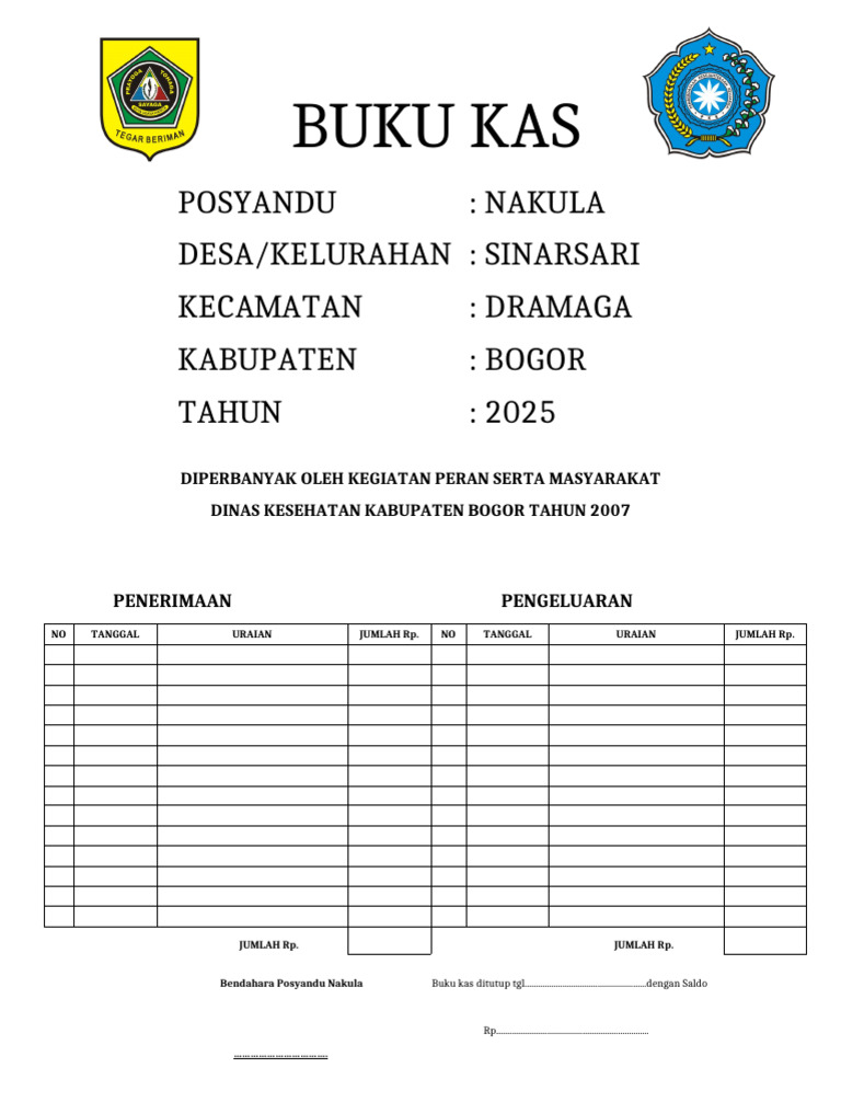 Buku Kas Posyandu Nakula 2025 | PDF