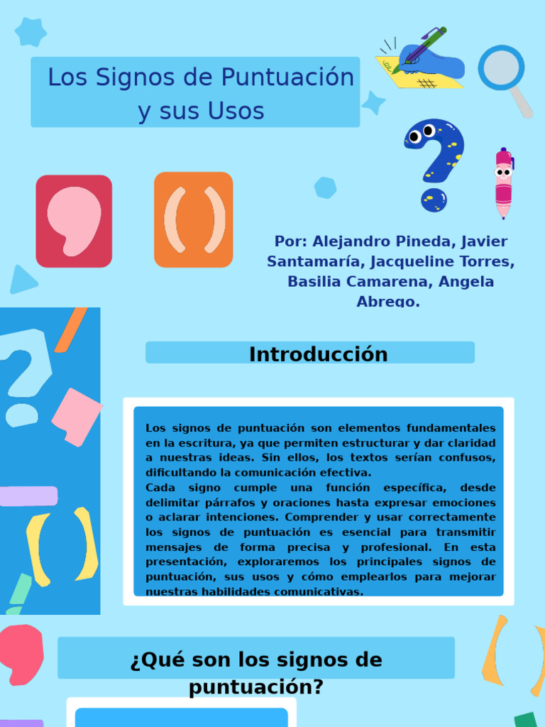 Los Signos de Puntuación | PDF | Puntuación | Coma