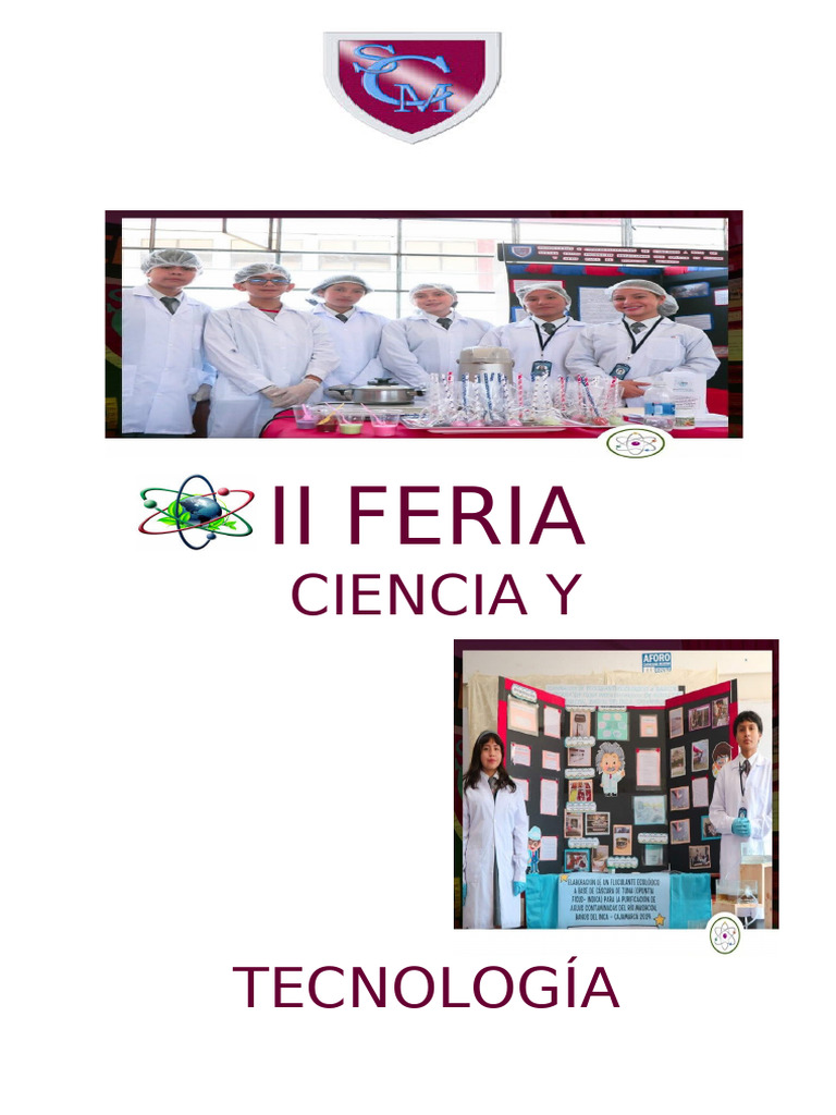 FERIA DE CIENCIAS CABRERA 2024 | PDF | Educación primaria | Plan de ...