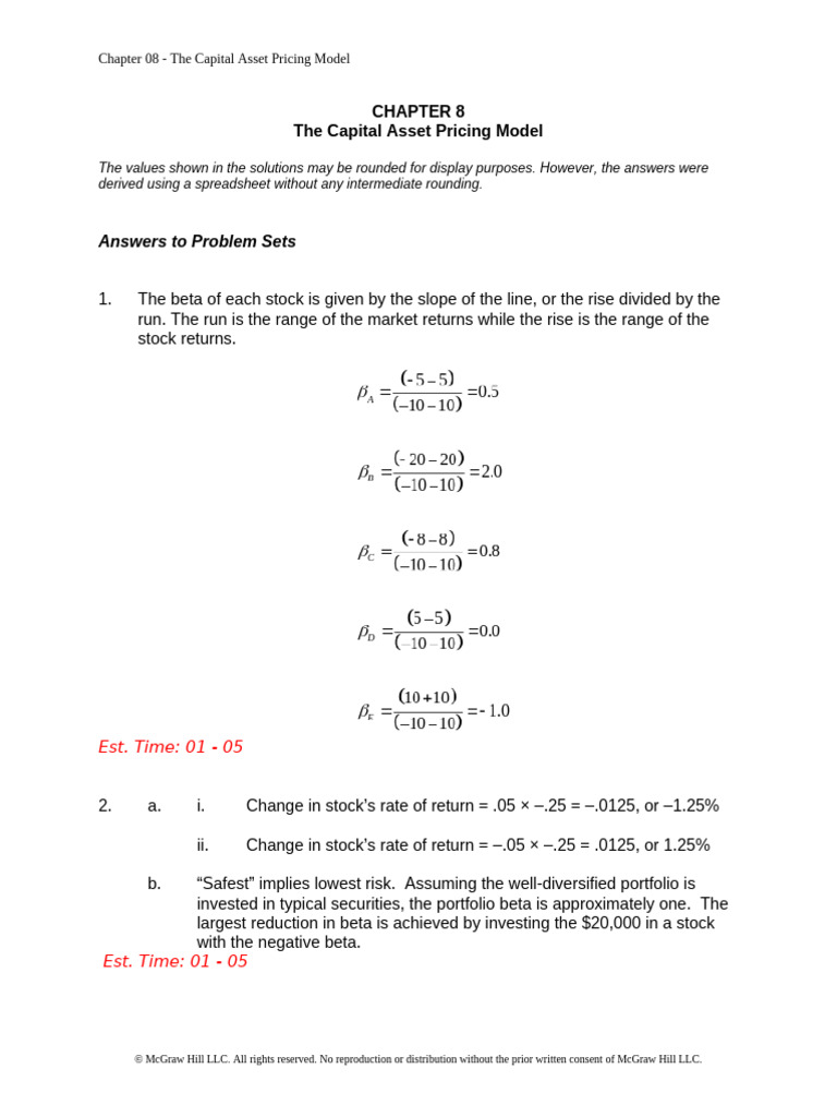 Capital Asset Pricing Model Explained | PDF | Capital Asset Pricing ...