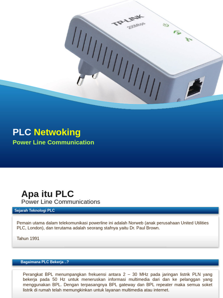 Teknologi Power Line Communication (PLC) | PDF