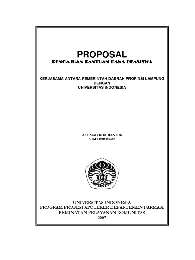 Proposal Beasiswa