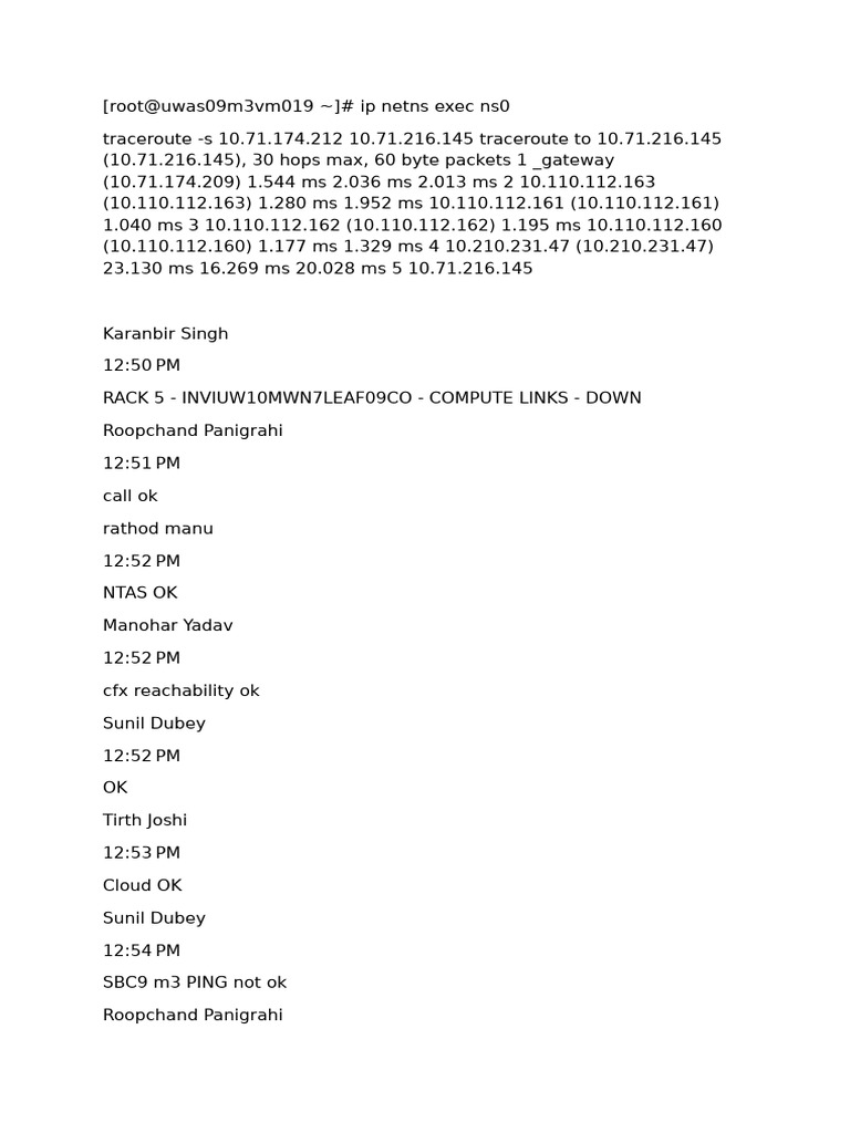 Traceroute and Network Status Updates | PDF | Computer Science ...
