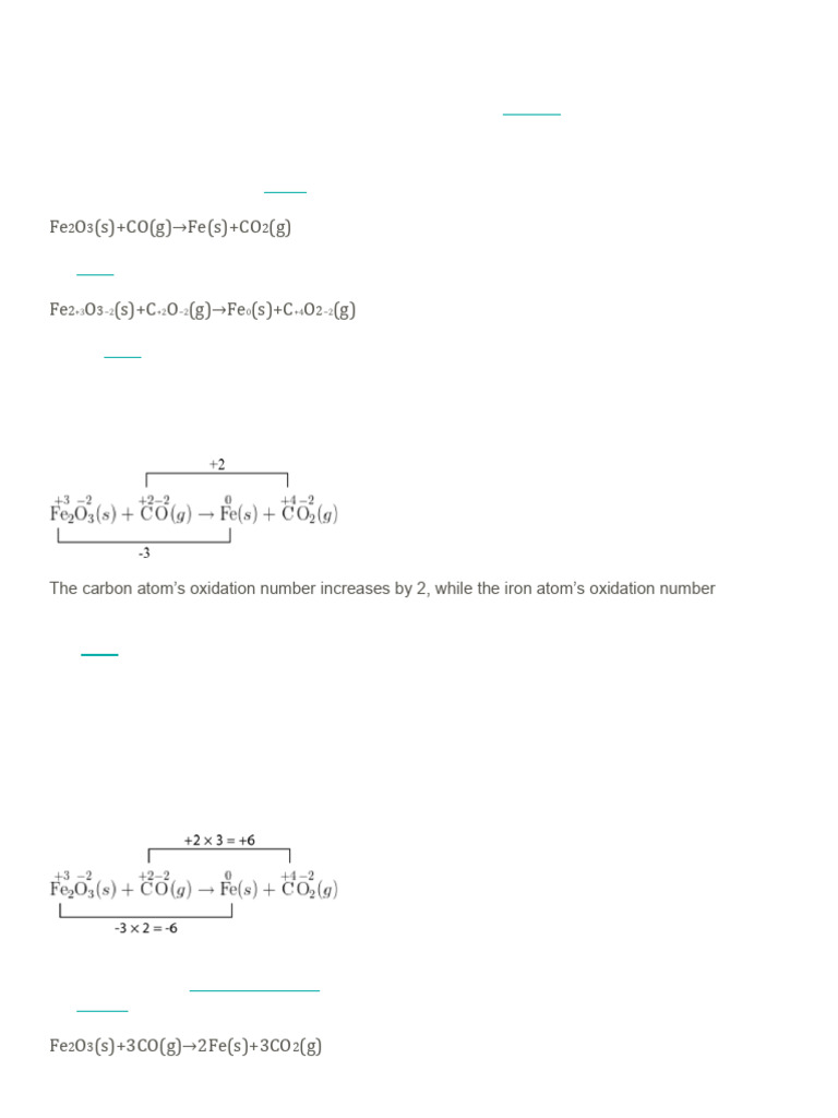 Balancing Redox Reactions Using Oxidation Numbers | PDF