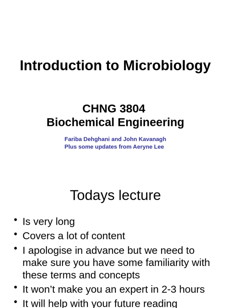 CHNG3804+and+9304+Lecture+2+Introduction+to+Microbiology+and ...