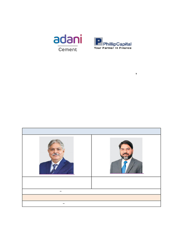 Ambuja Cement - Transcript - FY 2024 | PDF | Cement | Sustainable Energy