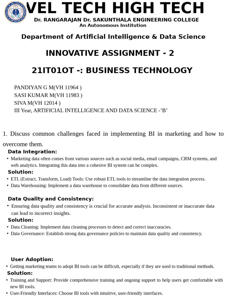 Businessintelligence | PDF | Business Intelligence | Supply Chain