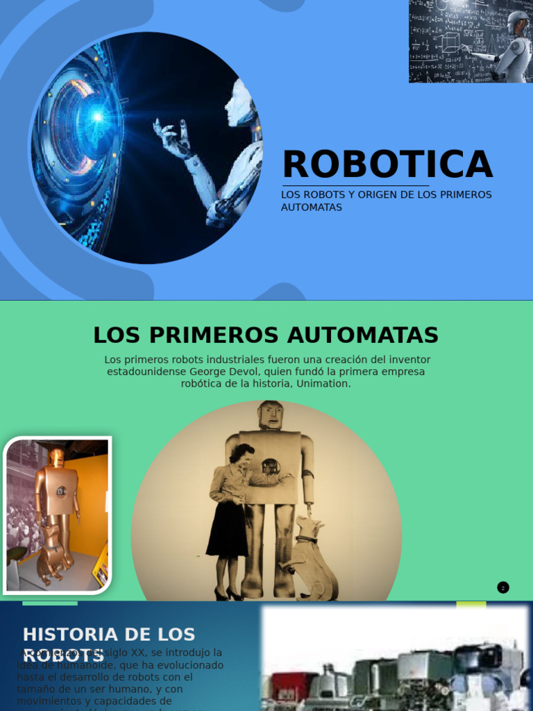 Historia y Origen de la Robótica | PDF | Robot | Robótica