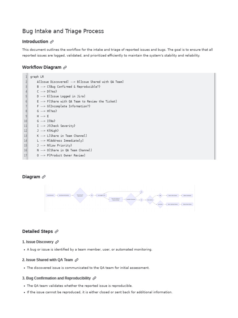 Bug Intake and Triage Workflow Guide | PDF | Software Bug | Computing