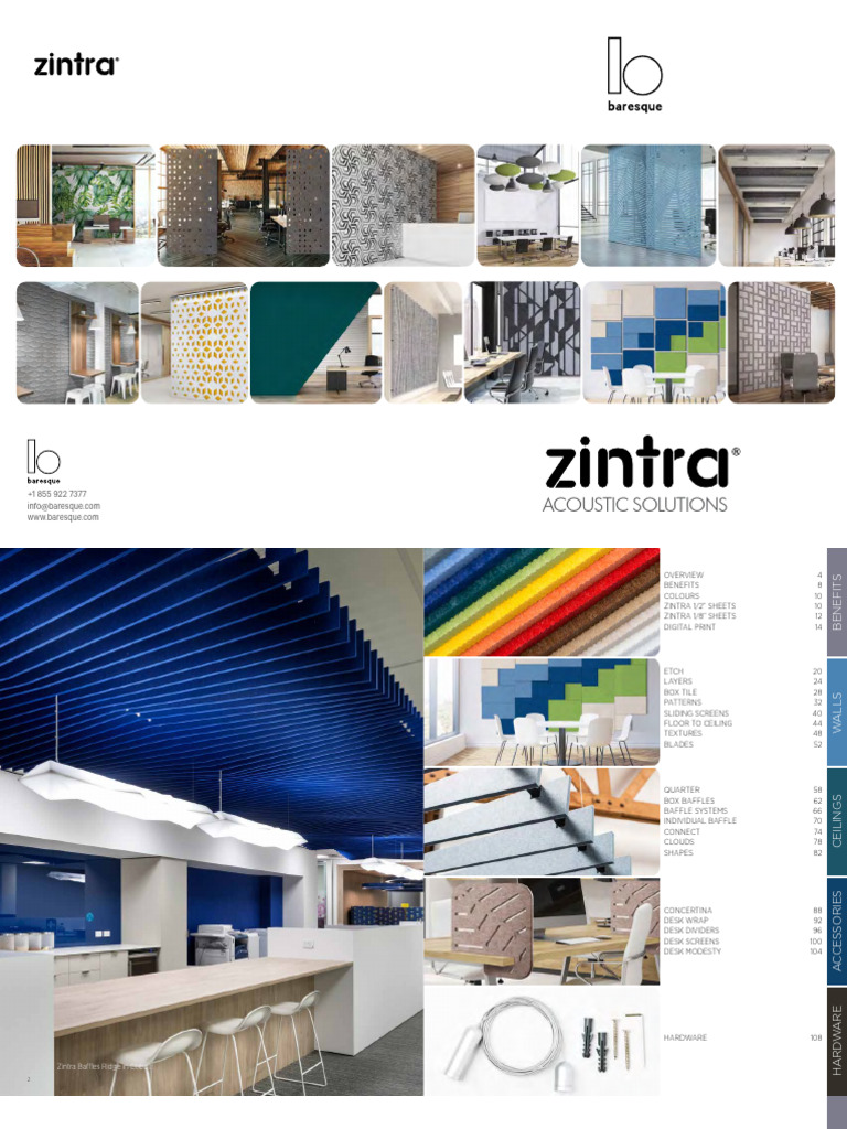Acoustic Solutions with Zintra Panels | PDF | Wall