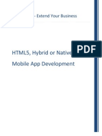 IBM - HTML5, Hybrid or Native Mobile App Development