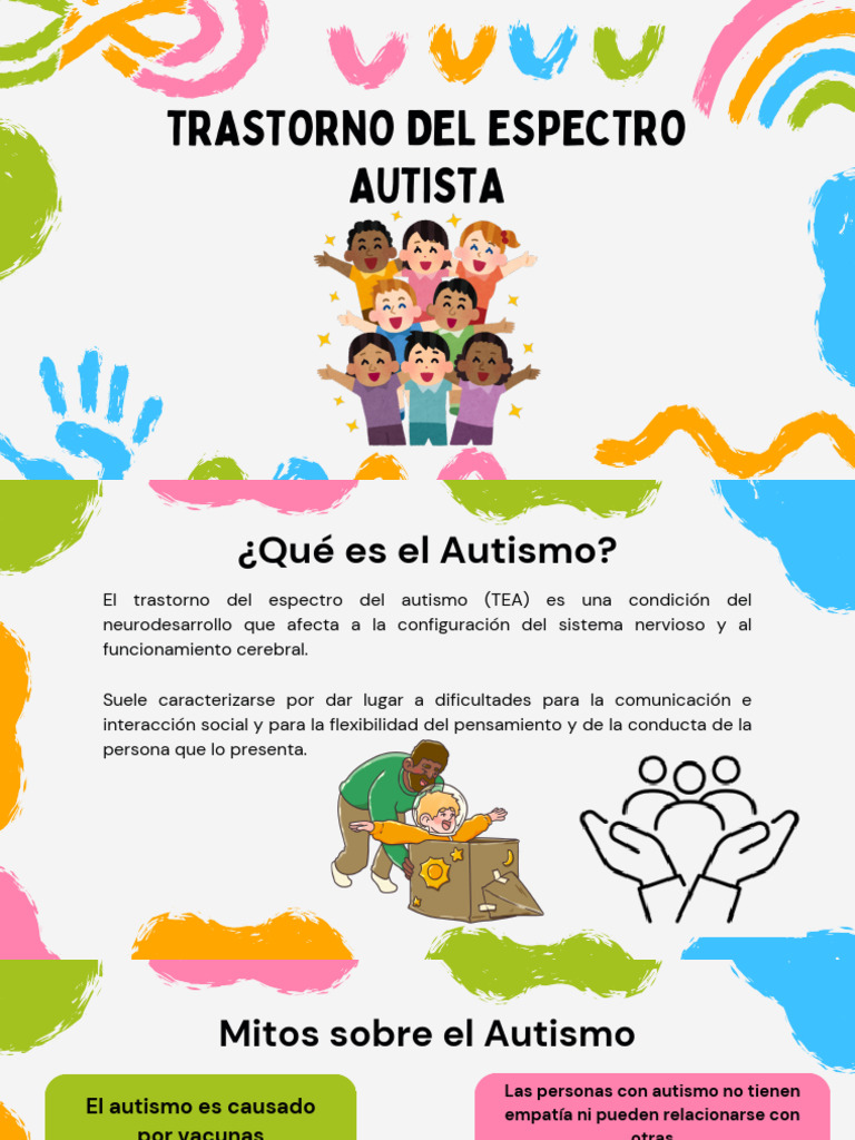 Entendiendo el Trastorno del Espectro Autista | PDF | Autismo | Las ...