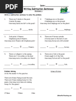 Math Grade 1 - Problem Solving (Addition and Subtraction) | PDF