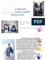 Efectele Migratiei Asupra Copiilor Din Romania