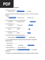 OpenShot Video Editor Worksheet for Class VIII | PDF