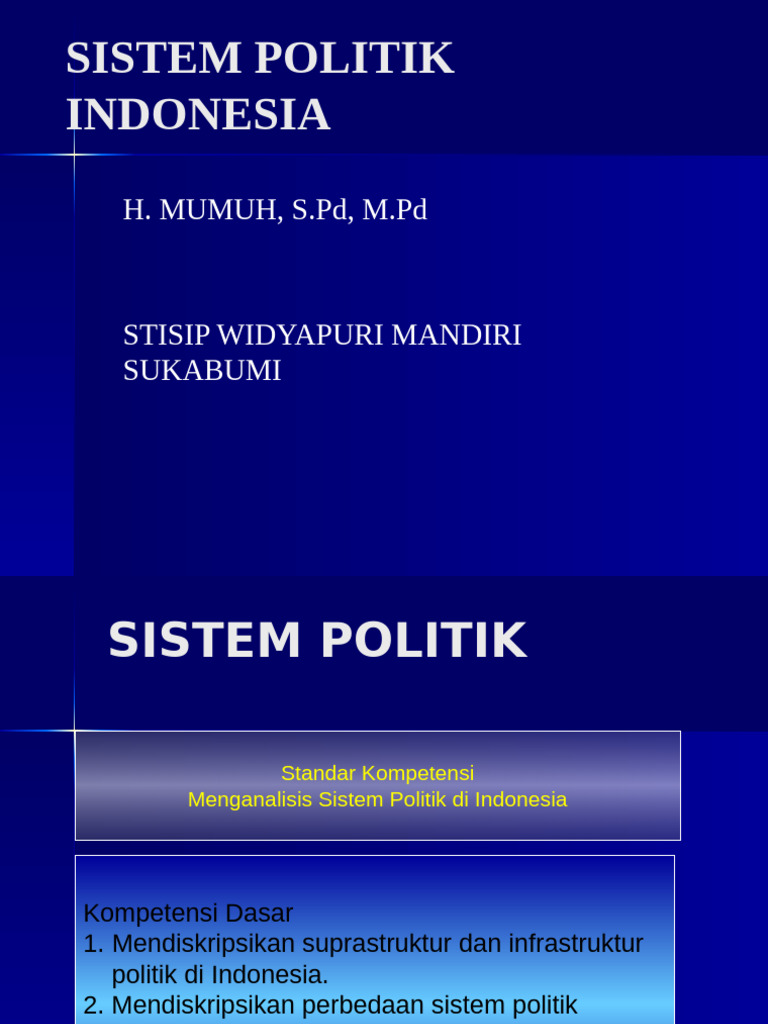 Sistem Politik Indonesia | PDF