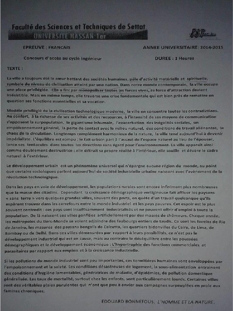 FST Settat FR 14 | PDF