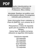 Trabalho Interdisciplinar de Matemática e Informática
