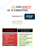 The Do’s and Dont’s of a Christian
