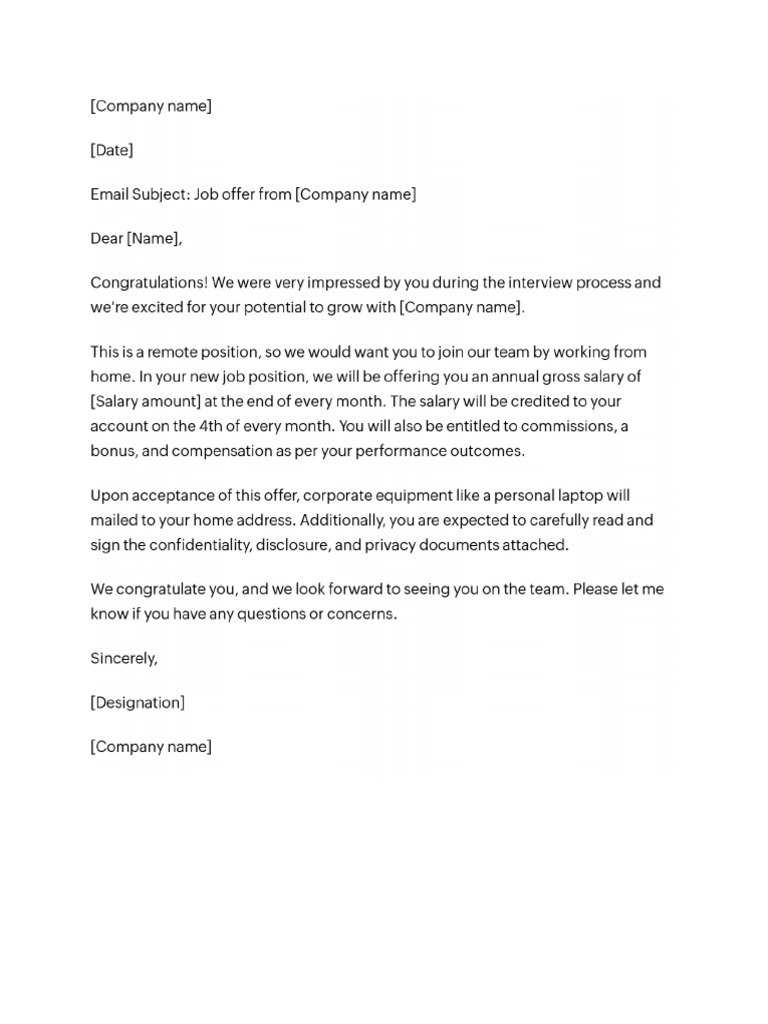 Offerletter | PDF