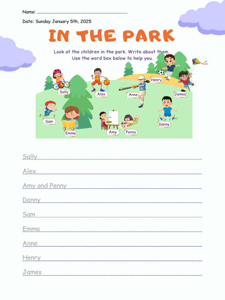 Children’s Activities in the Park | PDF