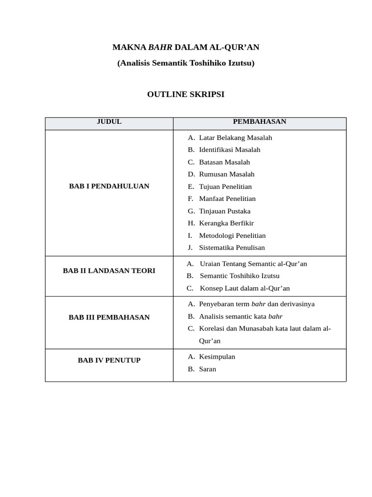 Outline Nimo | PDF