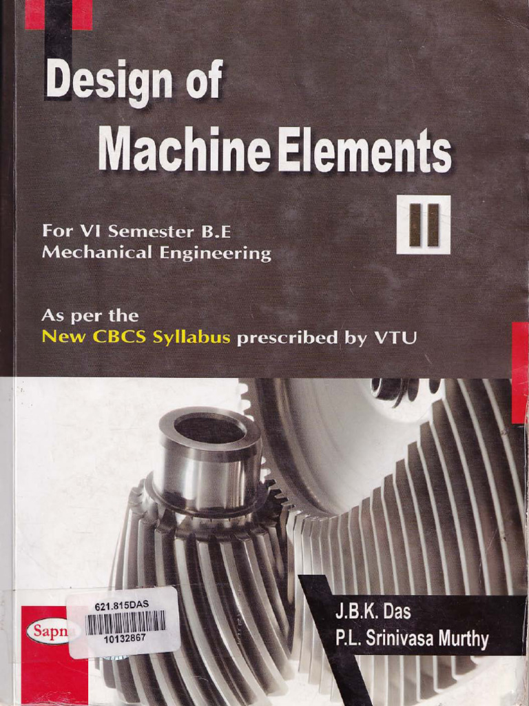 Design of Machine Elements by JBK Das | PDF