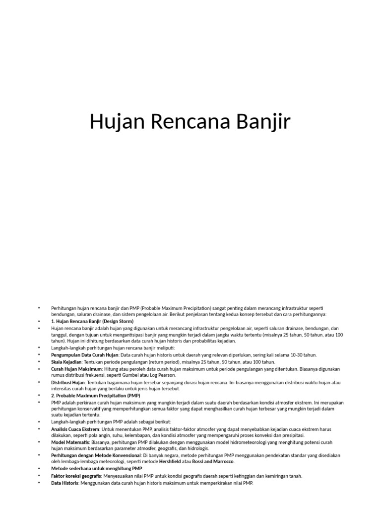 Hujan Rencana Banjir Pdf