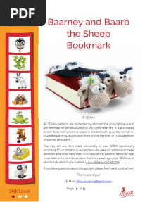 Bookmark sheep