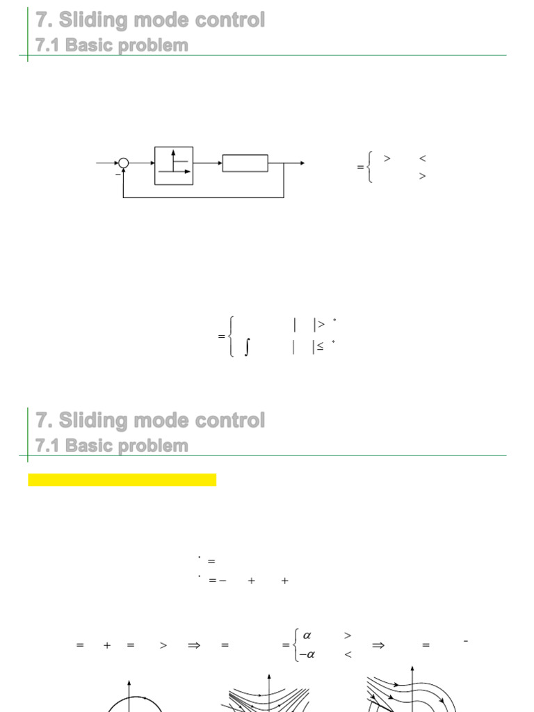 Sliding Control | PDF | Applied Mathematics | Mathematical Physics