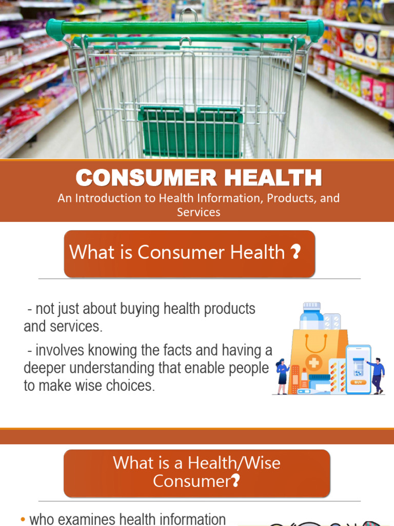 Understanding Consumer Health Choices | PDF | Medicine | Clinical Medicine