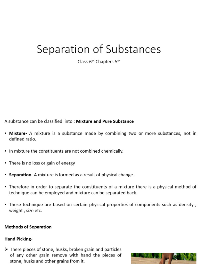 Methods of Separating Mixtures | PDF | Mixture | Evaporation