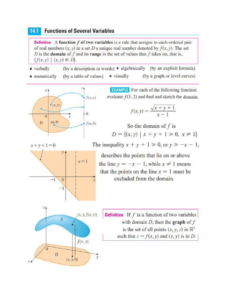 3 - Calculus-2 Lecture-Ch. 14.1-14.6 Week 3 | PDF