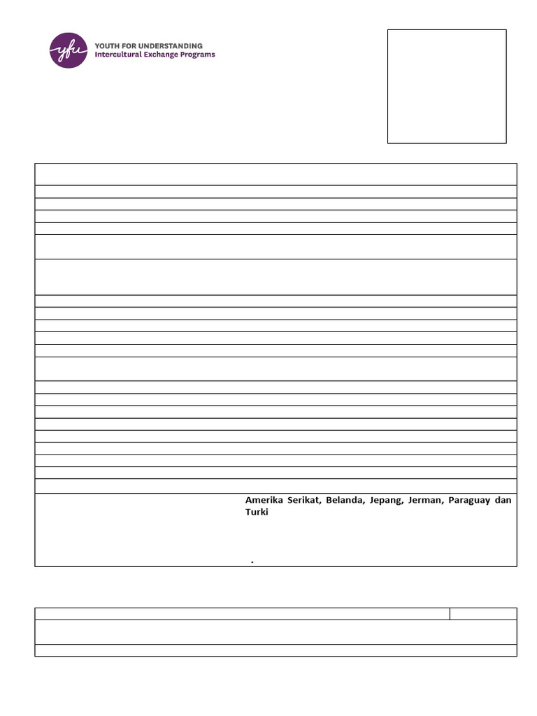 Formulir Pendaftaran YP 2025 2026 | PDF