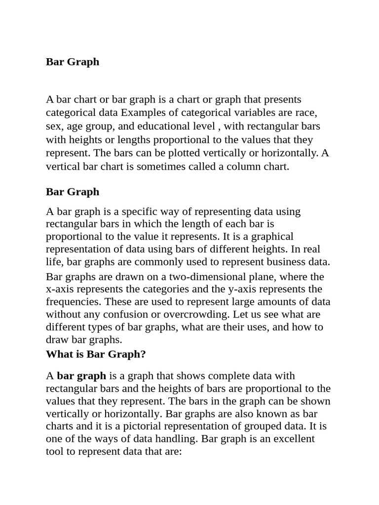 Understanding Bar Graphs and Their Types | PDF | Pie Chart | Chart