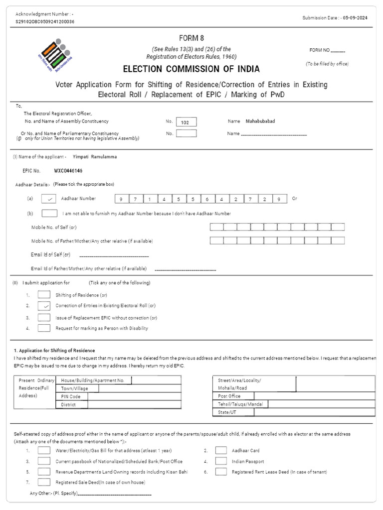 Form8 S29102O8C0509241200036 PDF | PDF