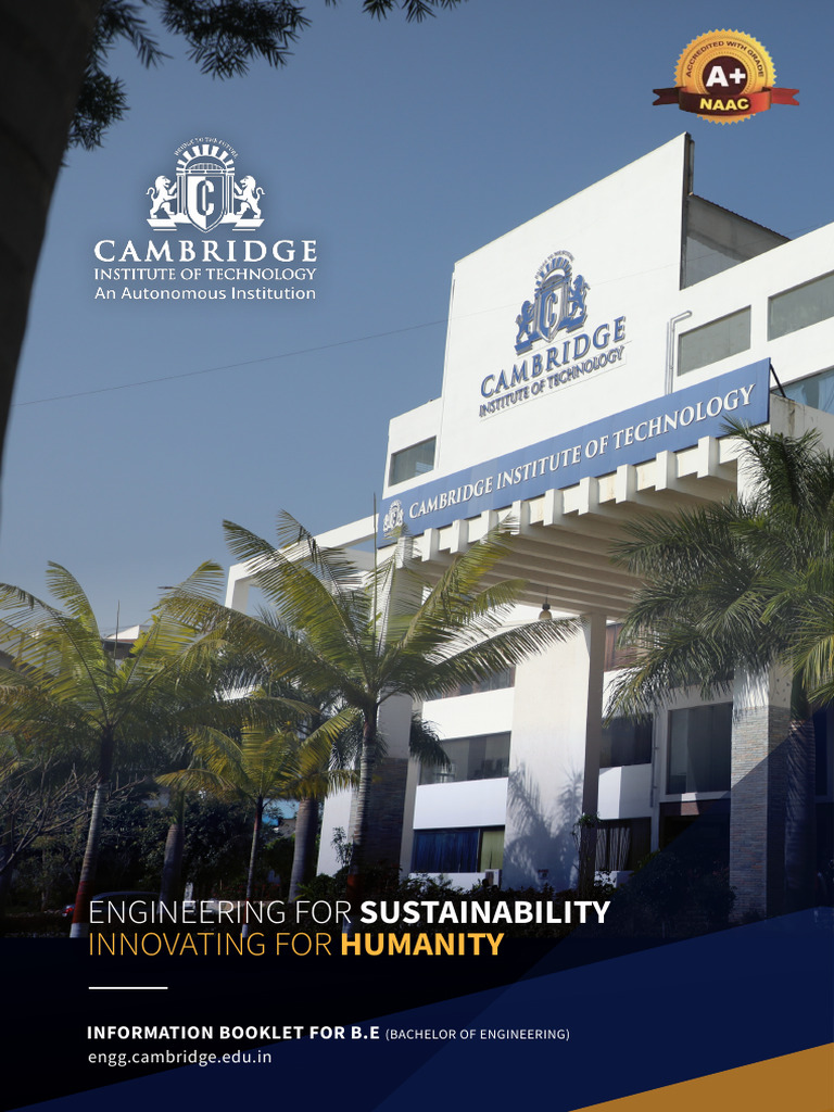Cambridge Institute of Technology Overview | PDF | Artificial ...