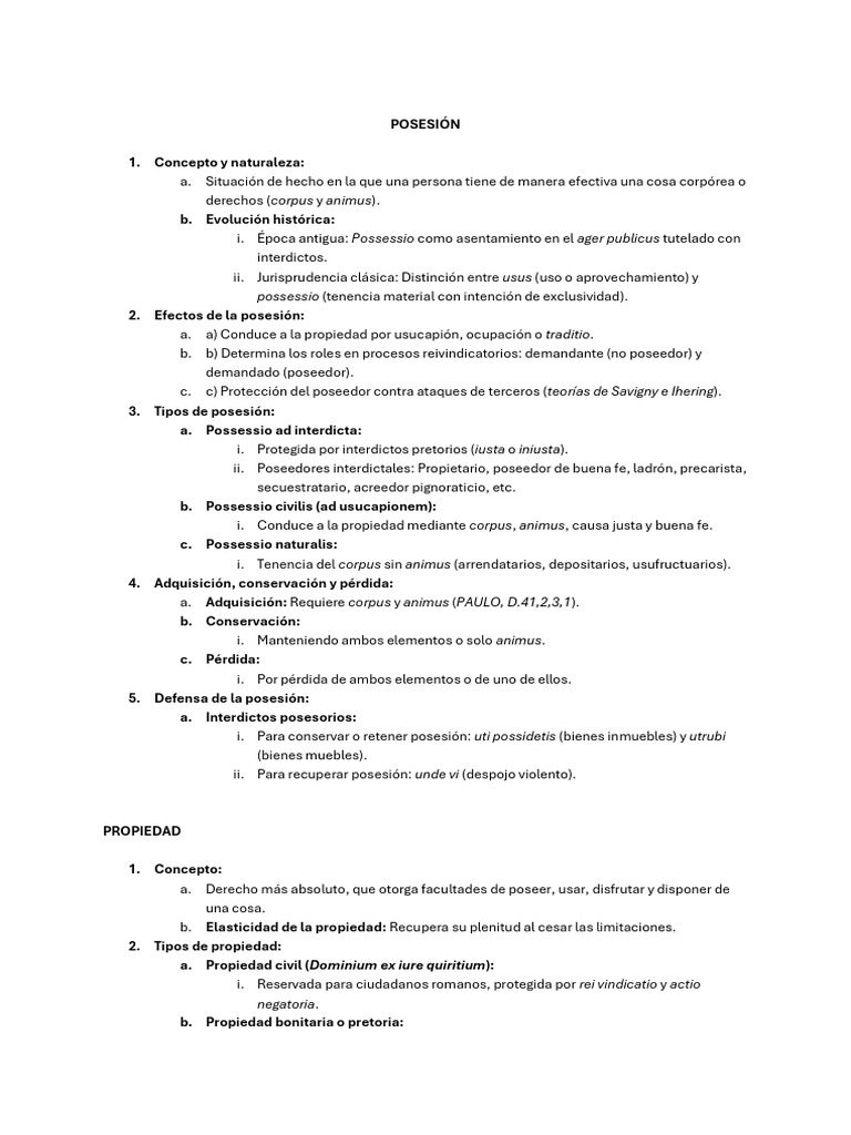POSESIÓN y Propiedad | PDF | Posesión (Ley) | Propiedad