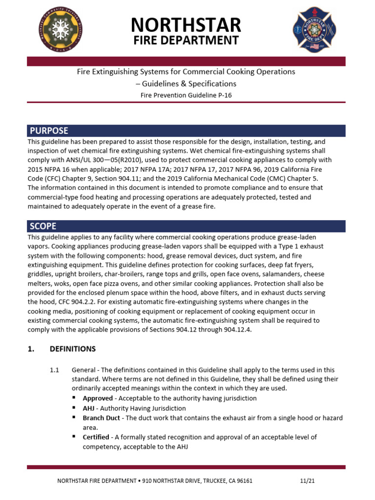 Fire Extinguishing Systems Guidelines | PDF | Fires | Duct (Flow)