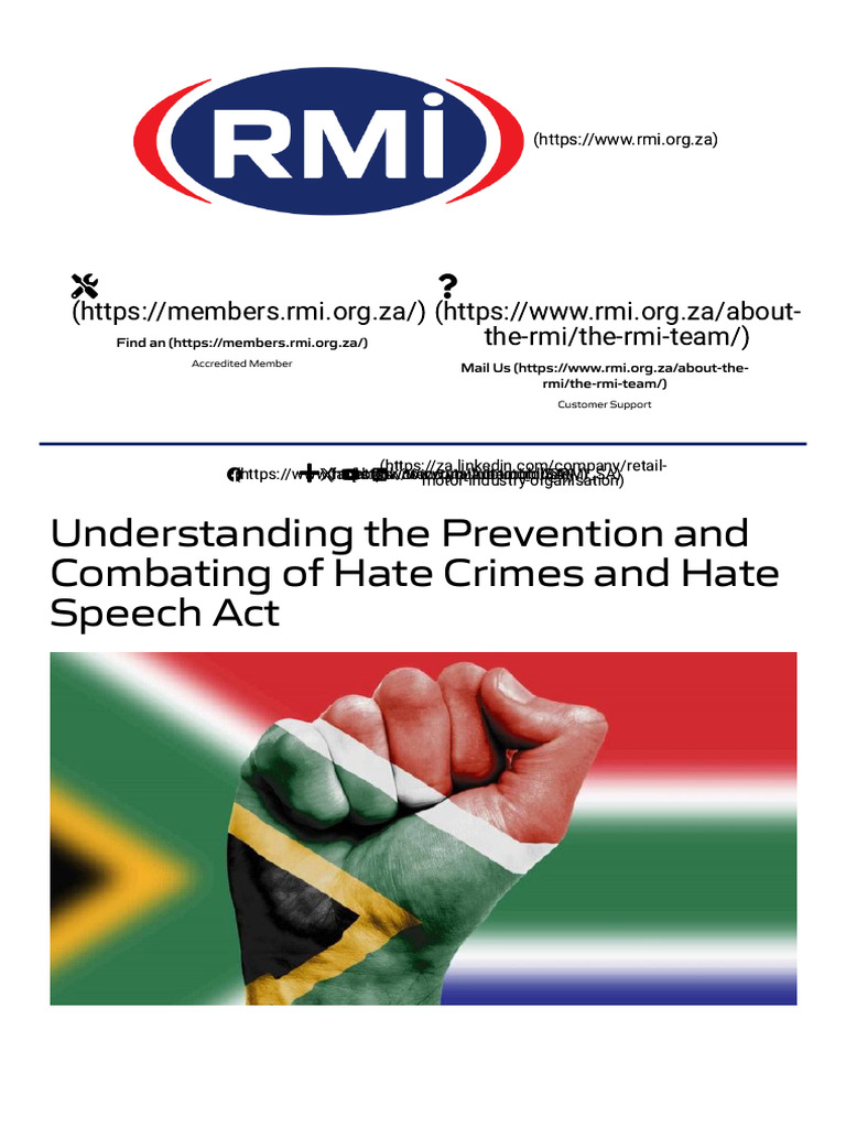 Understanding The Prevention and Combating of Hate Crimes and Ha | PDF ...