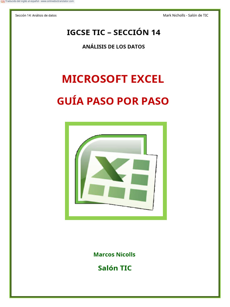 Análisis de Datos en Excel | PDF | Hoja de cálculo | Microsoft Excel