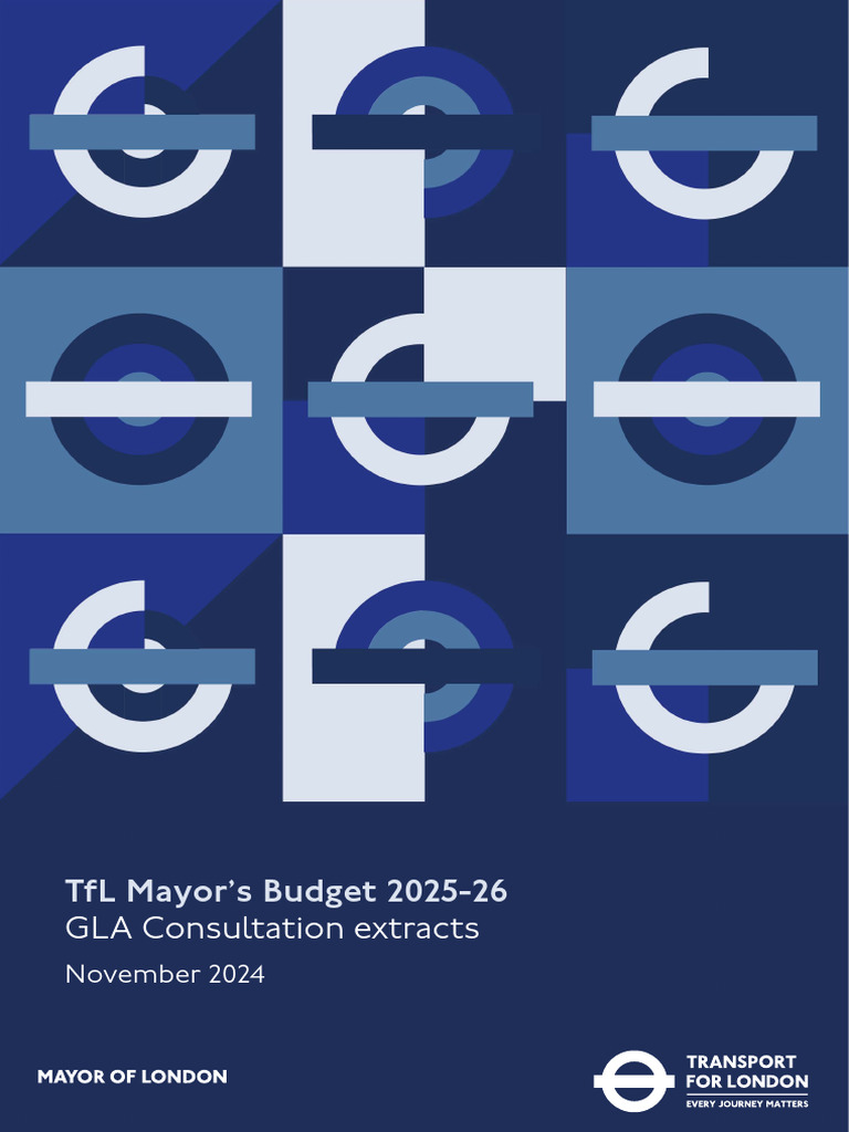 TfL Mayor's Budget 2025-26 Overview | PDF | Interest | Inflation