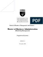 Master of Business Administration